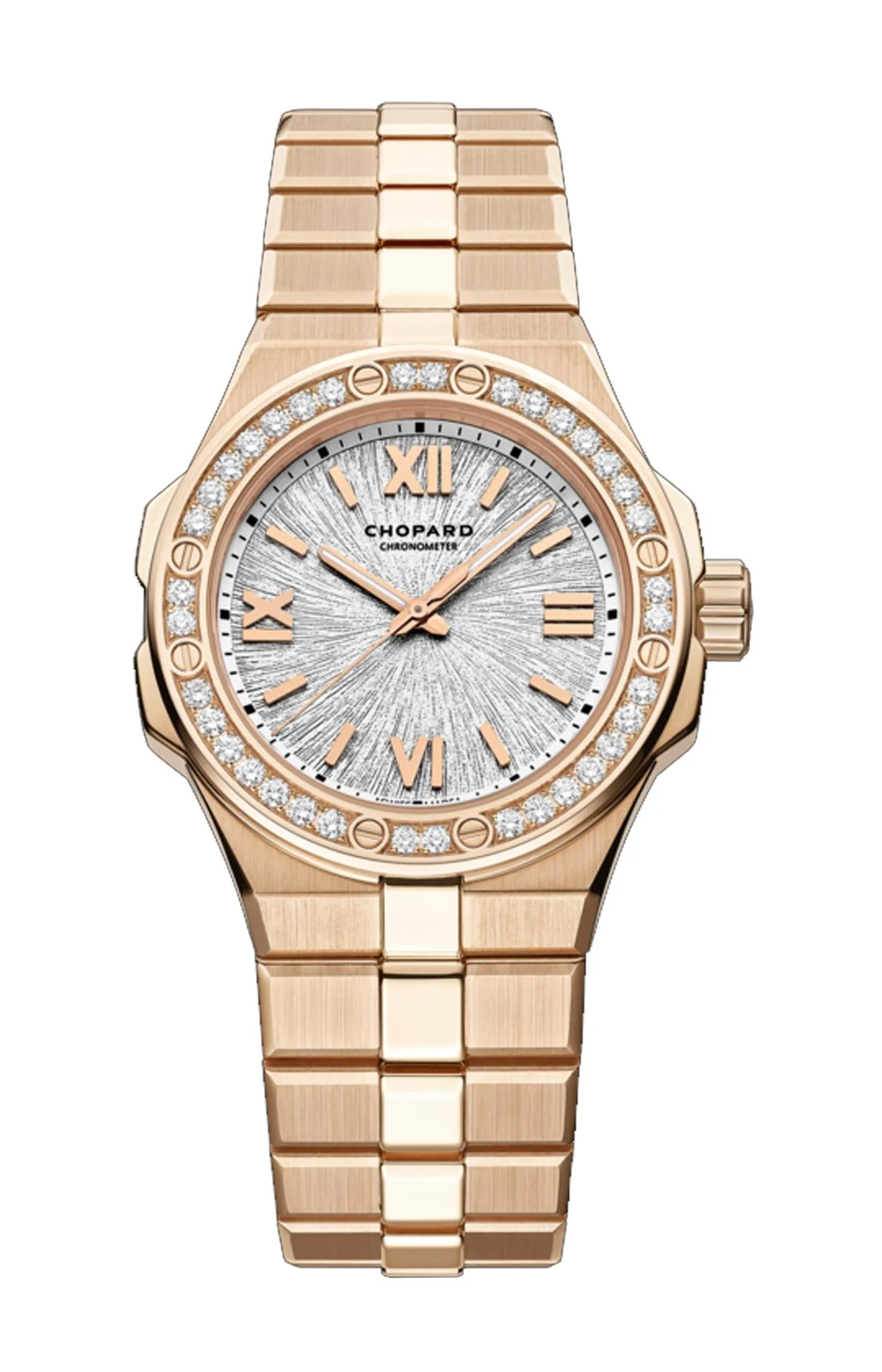 Alpine Eagle 33 Mm, Automatico, Oro Rosa Etico, Diamanti