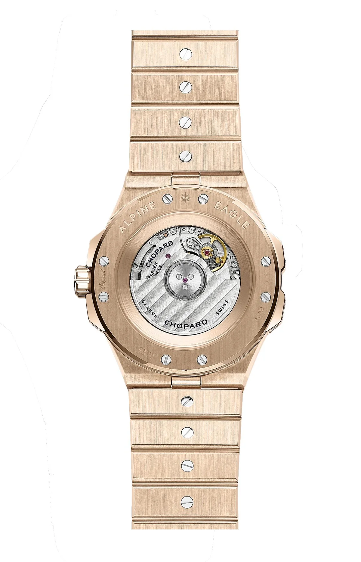 Alpine Eagle 36 Mm, Automatico, Oro Rosa Etico, Diamanti, Zaffiri 2