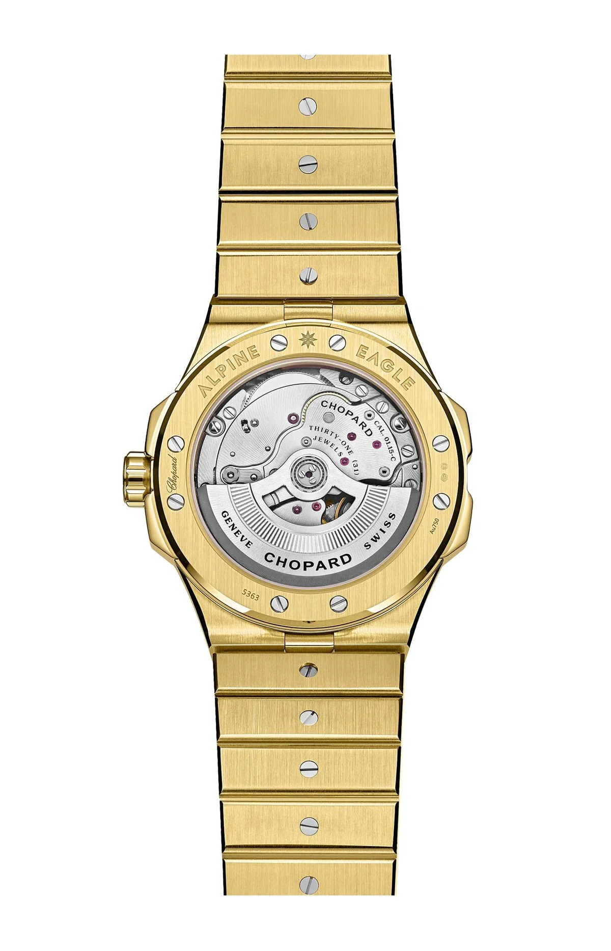 Alpine Eagle 41 Mm, Automatico, Oro Giallo Etico, Zaffiri Colorati 2