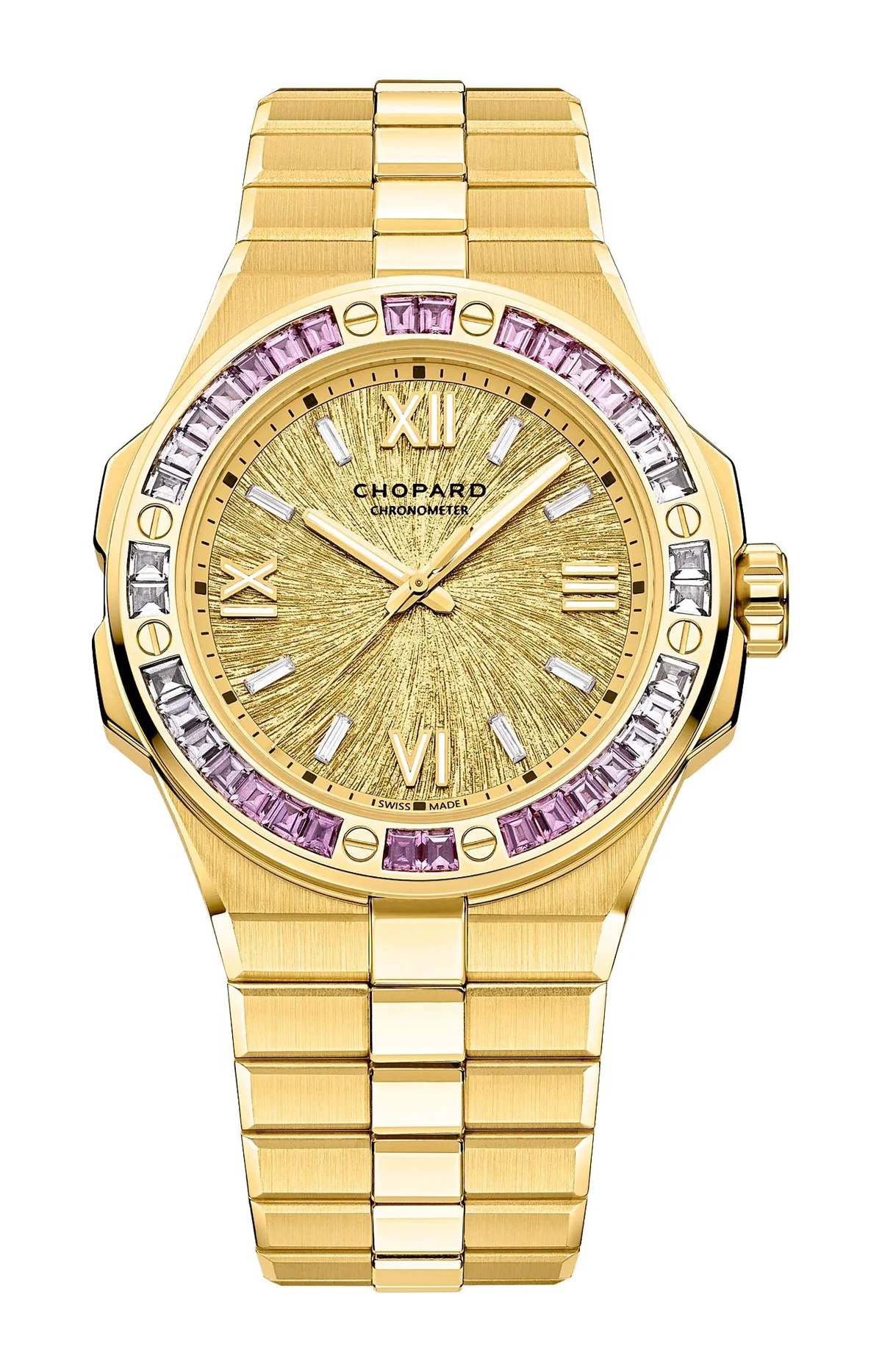 Alpine Eagle 41 Mm, Automatico, Oro Giallo Etico, Zaffiri Colorati