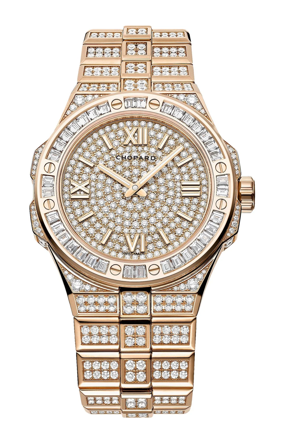 Alpine Eagle 41 Mm, Automatico, Oro Rosa Etico, Diamanti