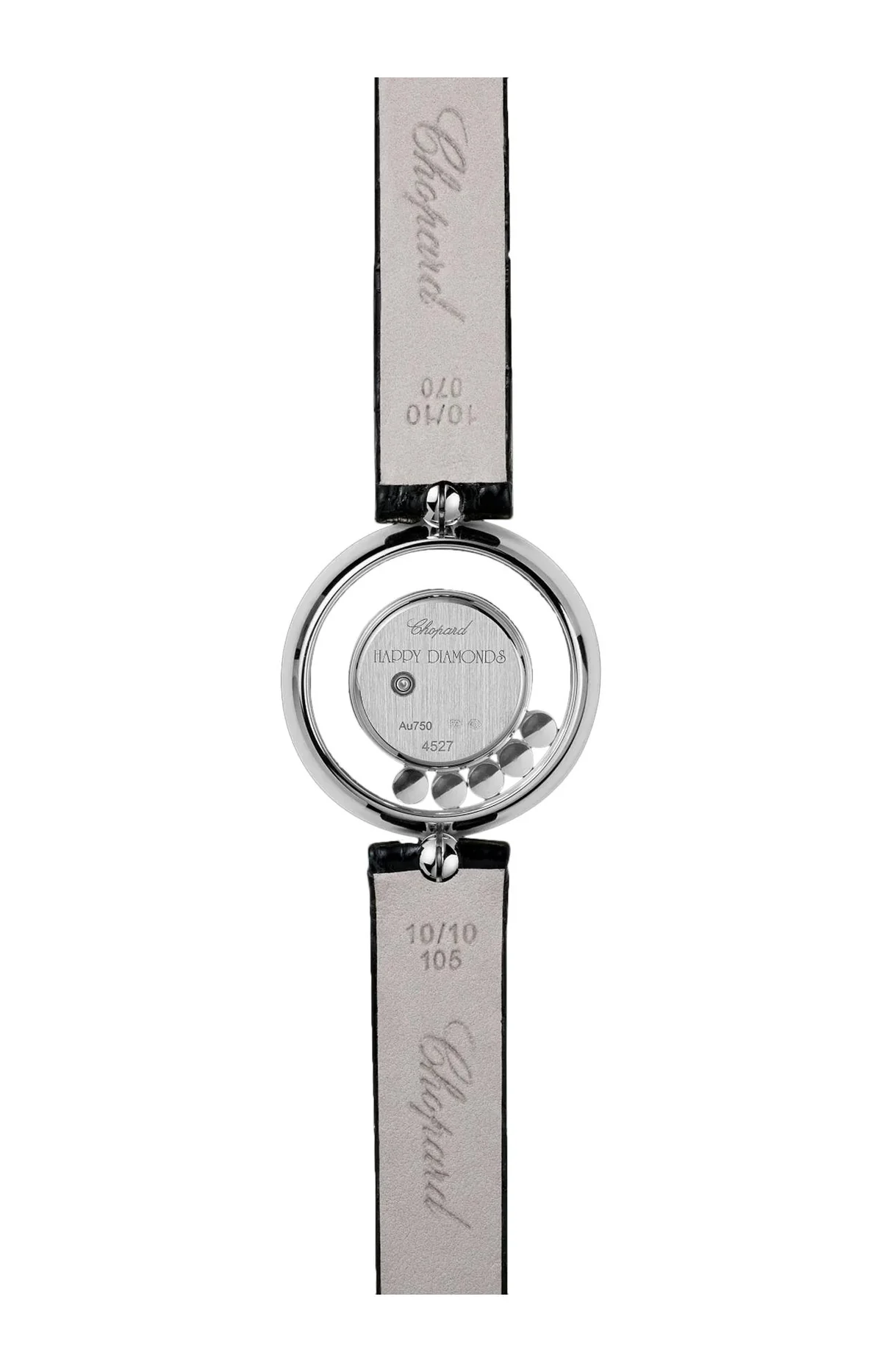 Happy Diamonds Icons 26 Mm, Quarzo, Oro Bianco Etico, Diamanti 2