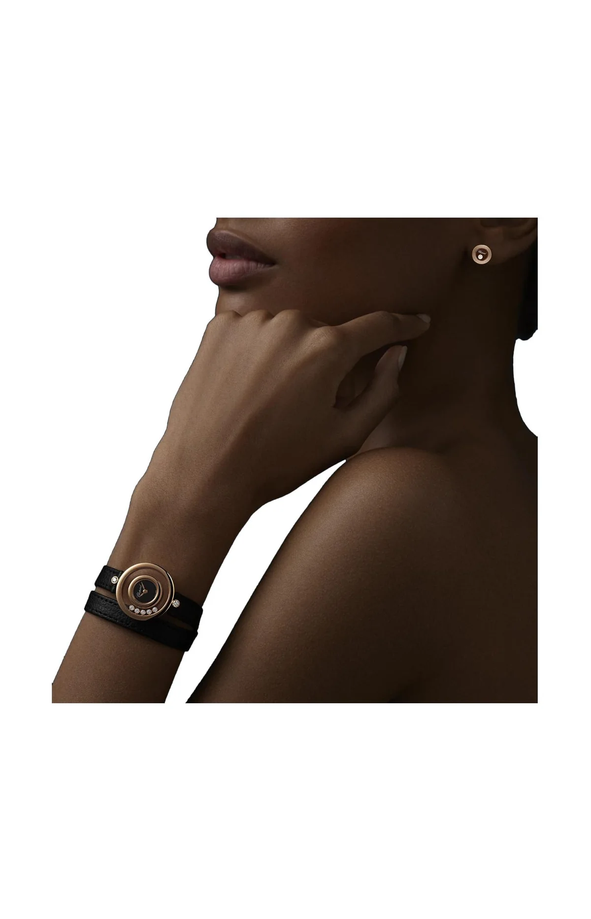 Happy Diamonds Icons 26 Mm, Quarzo, Oro Rosa Etico, Diamanti 5
