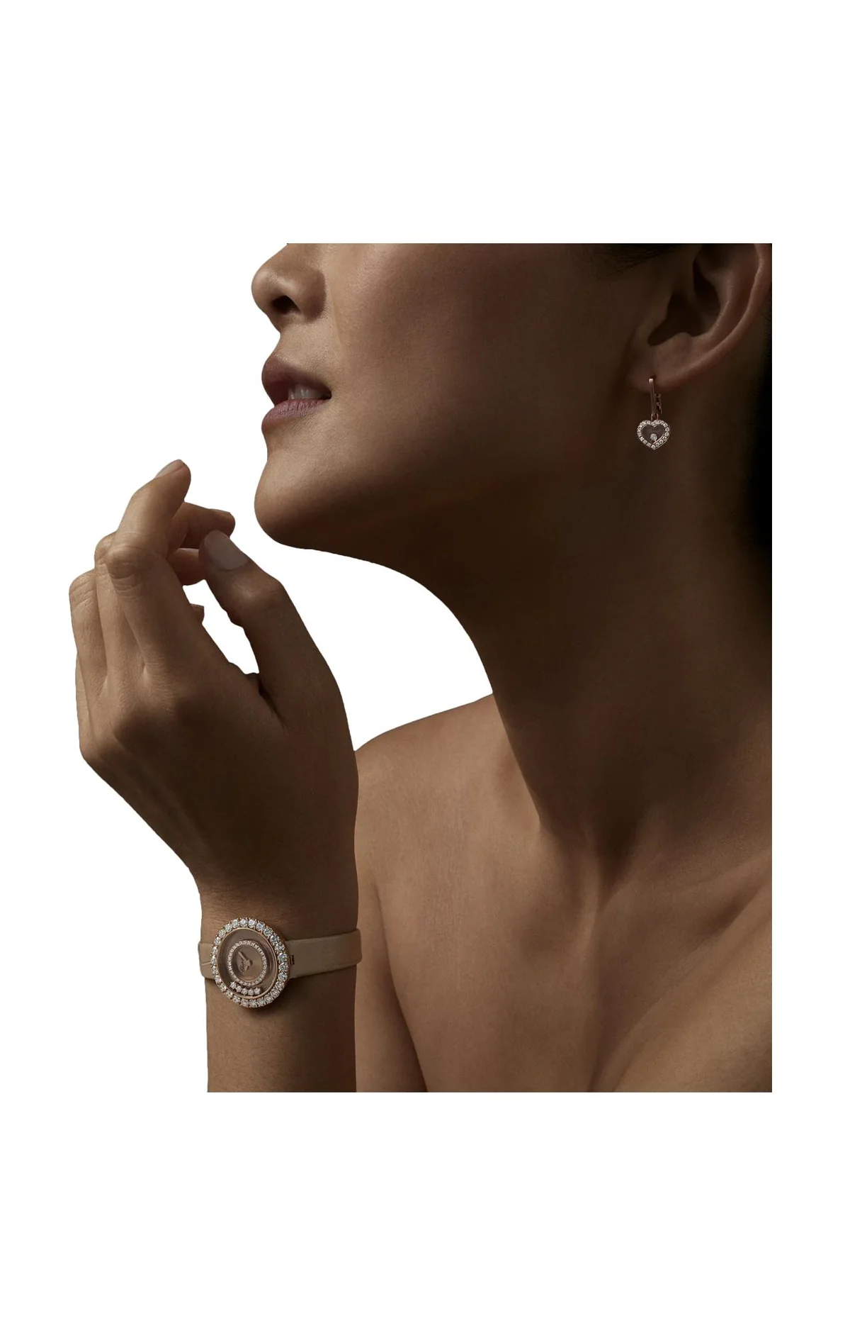 Happy Diamonds Joaillerie 29 Mm, Quarzo, Oro Rosa Etico, Diamanti 4