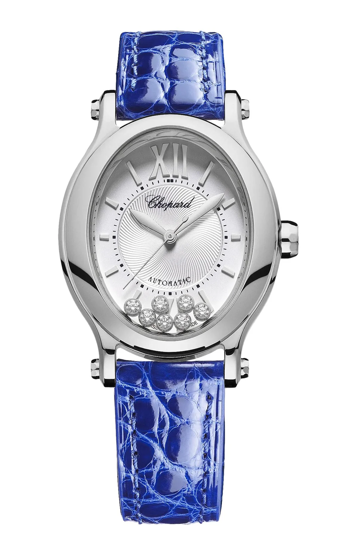 Happy Sport 29 X 31 Mm, Automatico, Lucent Steel™, Diamanti