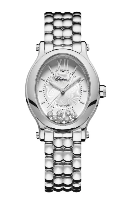 Happy Sport 29 X 31 Mm, Automatico, Lucent Steel™, Diamanti