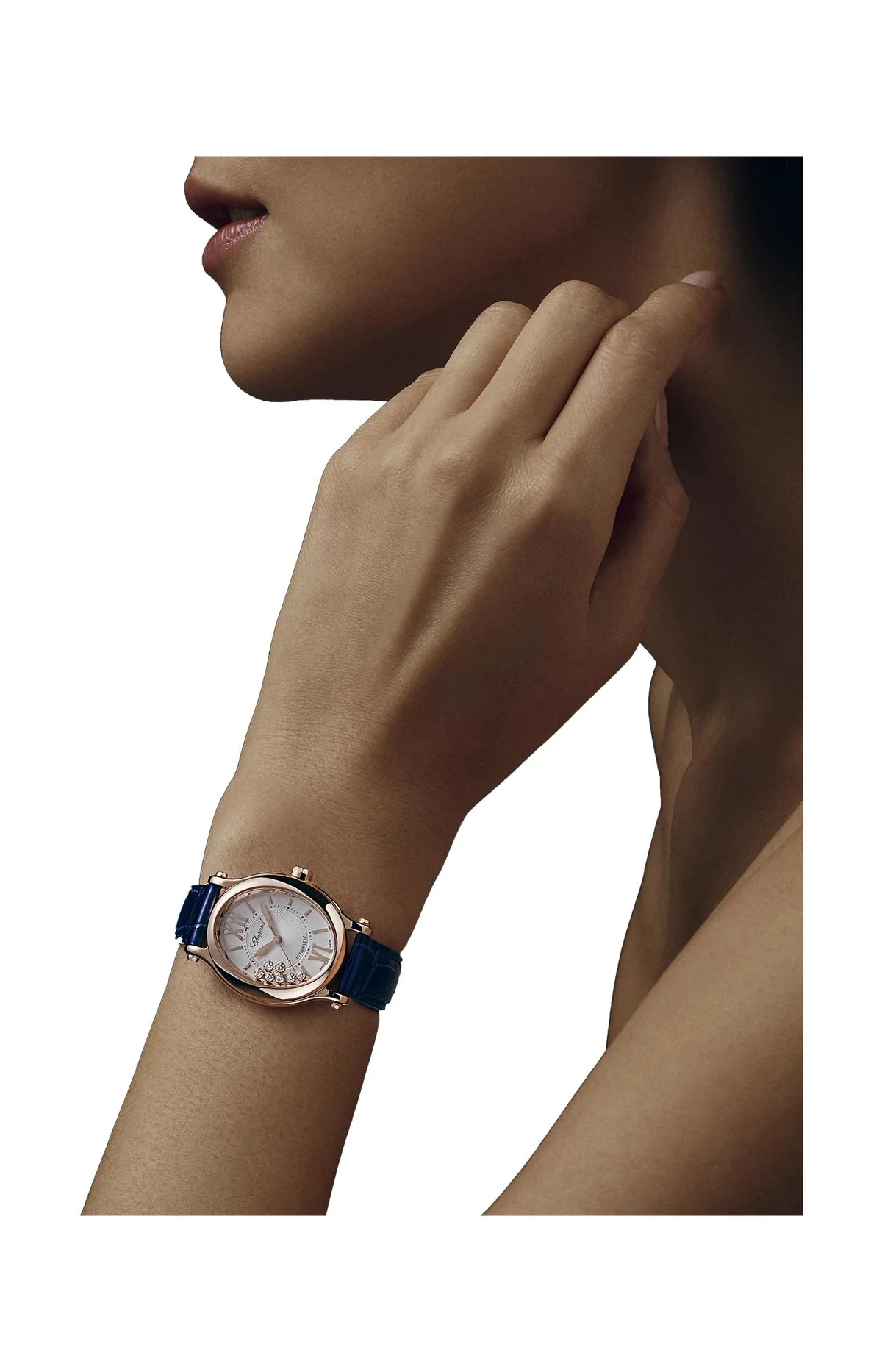 Happy Sport 29 X 31 Mm, Automatico, Oro Rosa Etico, Diamanti 5