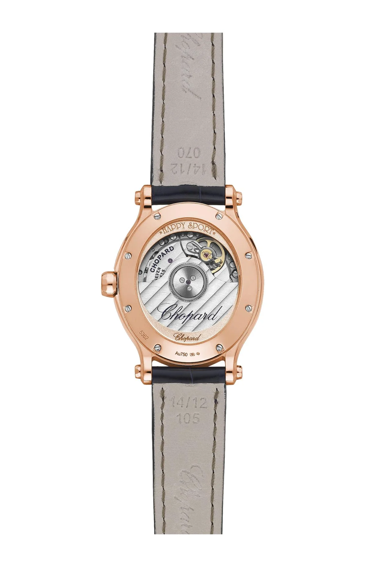 Happy Sport 29 X 31 Mm, Automatico, Oro Rosa Etico, Diamanti 2