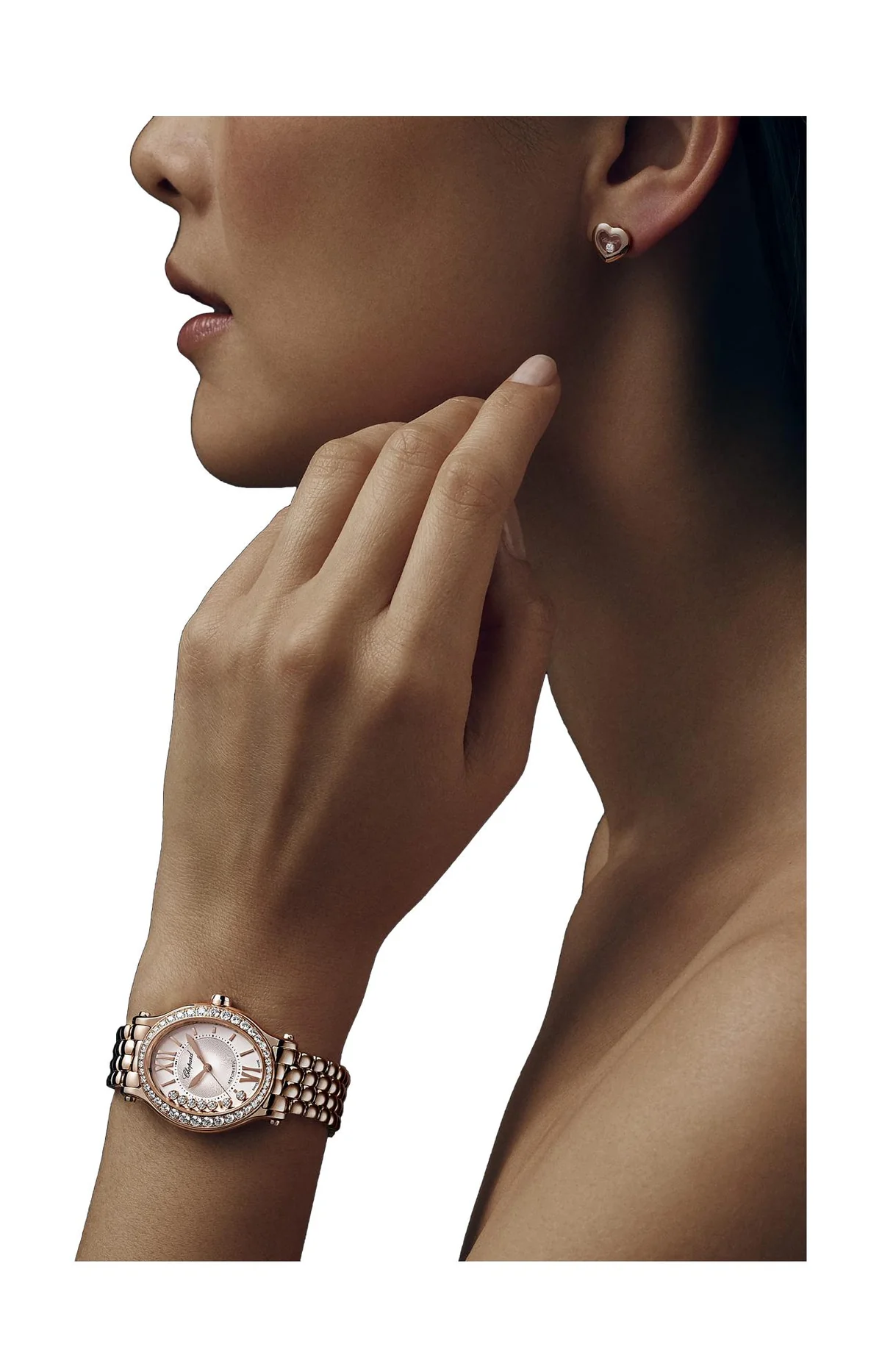Happy Sport 29 X 31 Mm, Automatico, Oro Rosa Etico, Diamanti 5