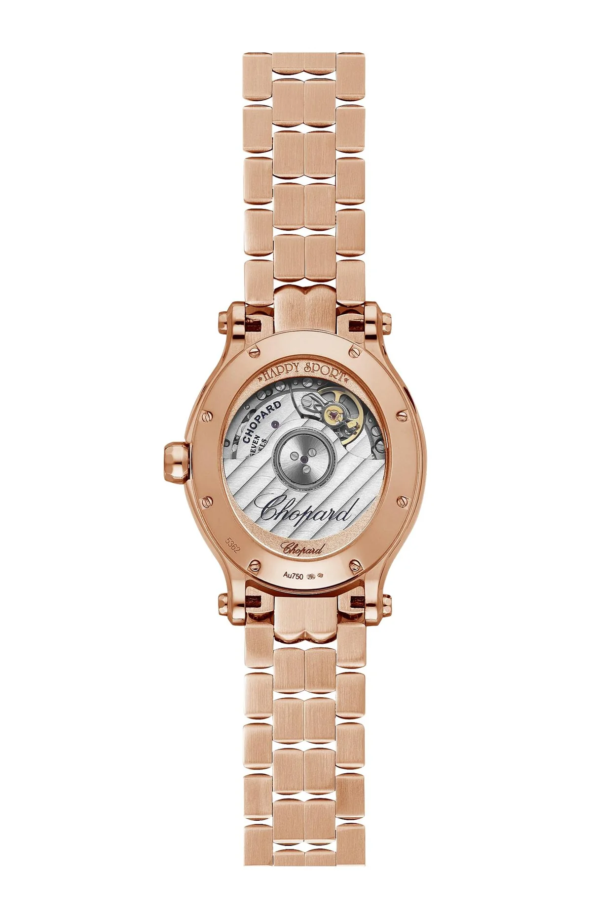 Happy Sport 29 X 31 Mm, Automatico, Oro Rosa Etico, Diamanti 2