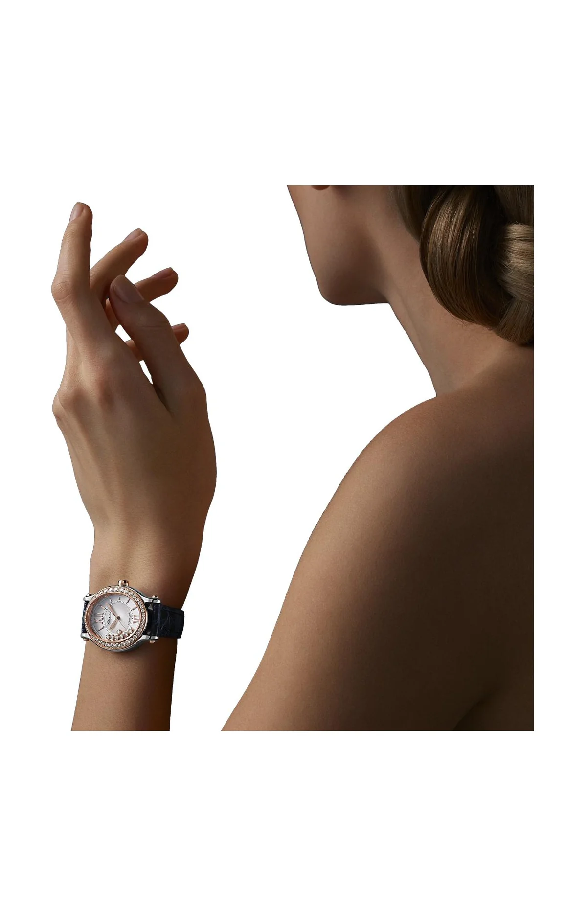 Happy Sport 29 X 31 Mm, Automatico, Oro Rosa Etico, Lucent Steel™, Diamanti 5