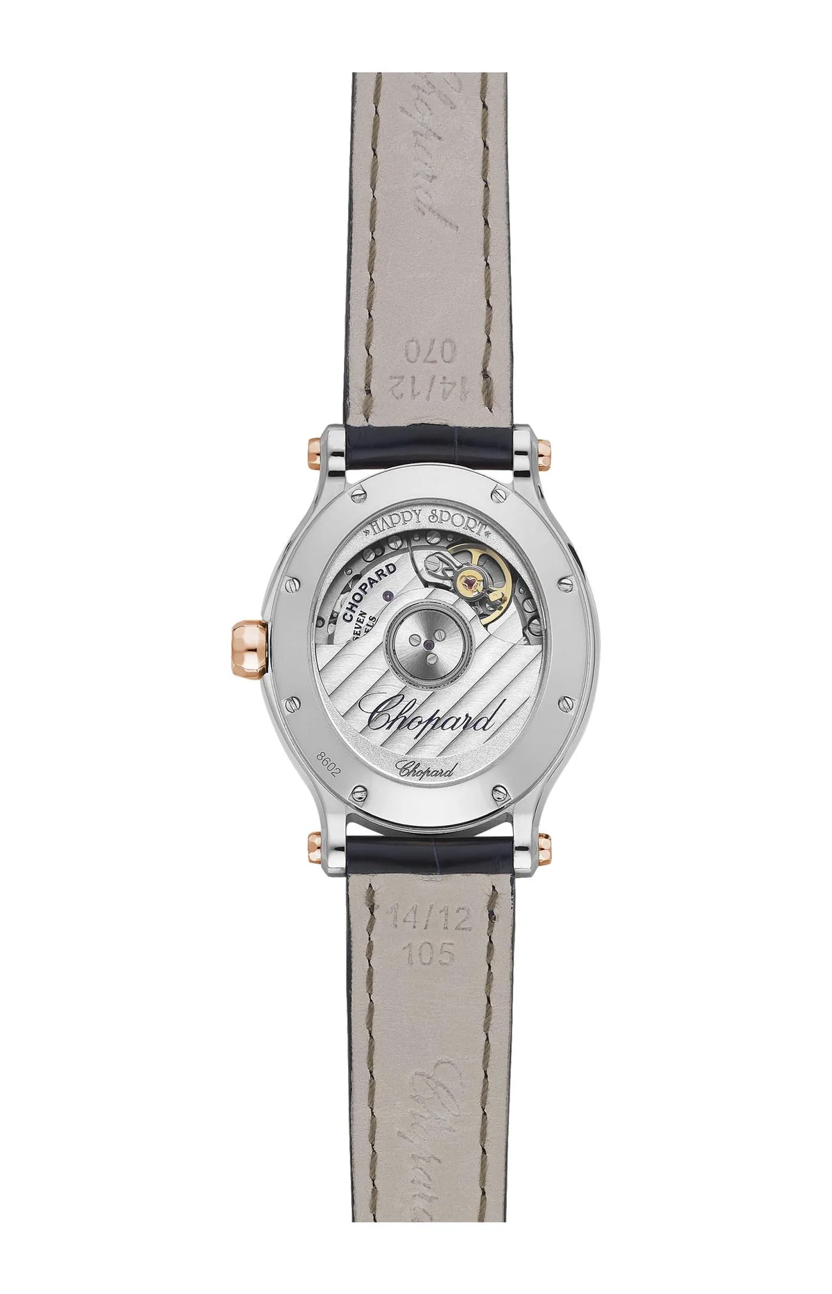 Happy Sport 29 X 31 Mm, Automatico, Oro Rosa Etico, Lucent Steel™, Diamanti 2