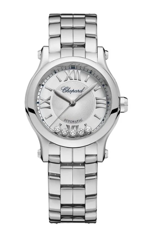 Happy Sport 30 Mm, Acciaio Inox. Diamanti