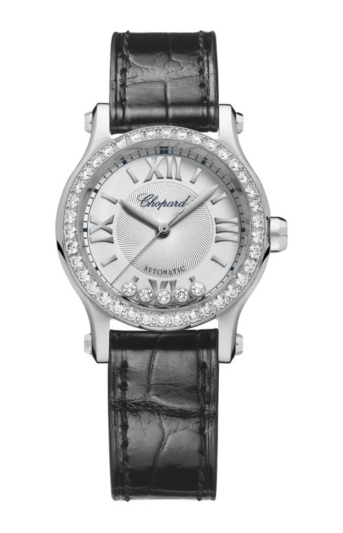 Happy Sport, 30 Mm, Automatico, Lucent Steel™, Diamanti