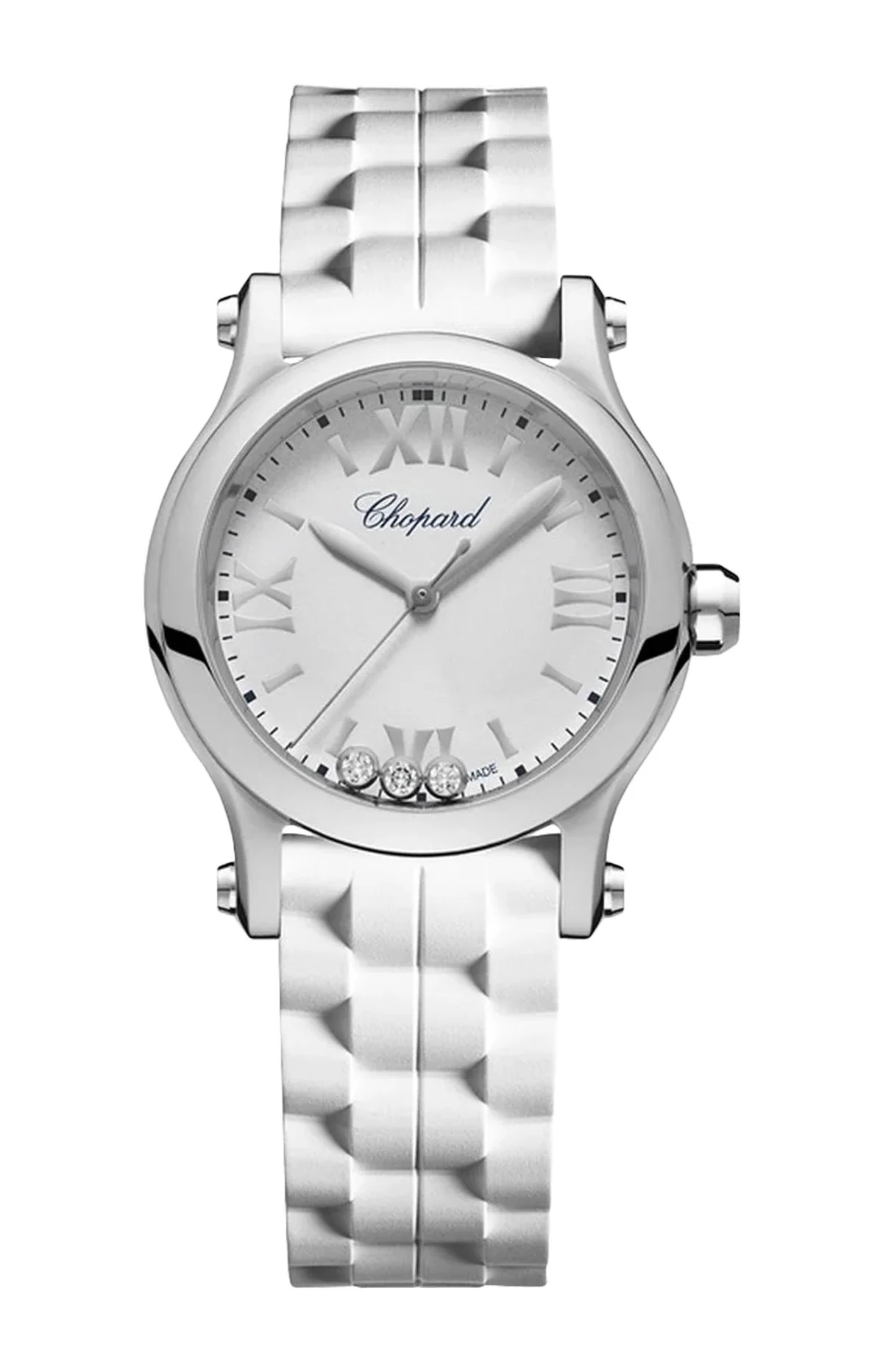 Happy Sport 30 Mm, Quarzo, Lucent Steel™, Diamanti