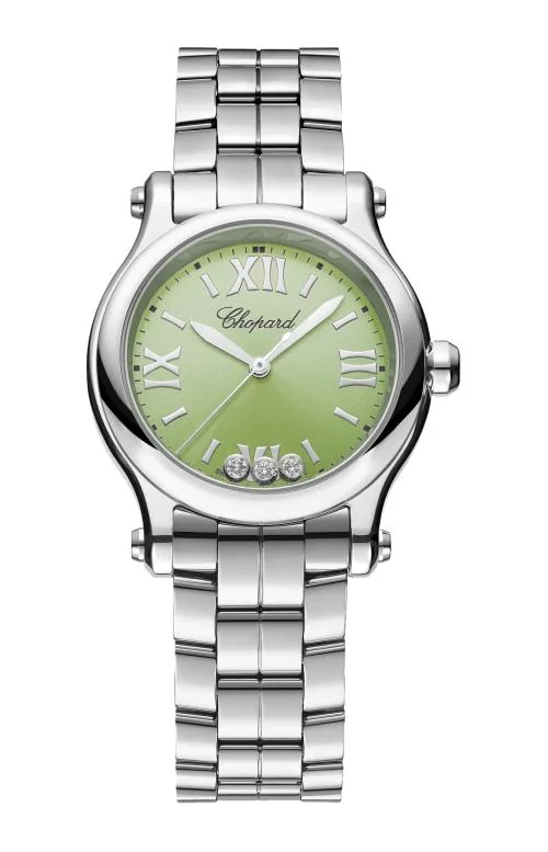 Happy Sport 30 Mm, Quarzo, Lucent Steel™, Diamanti