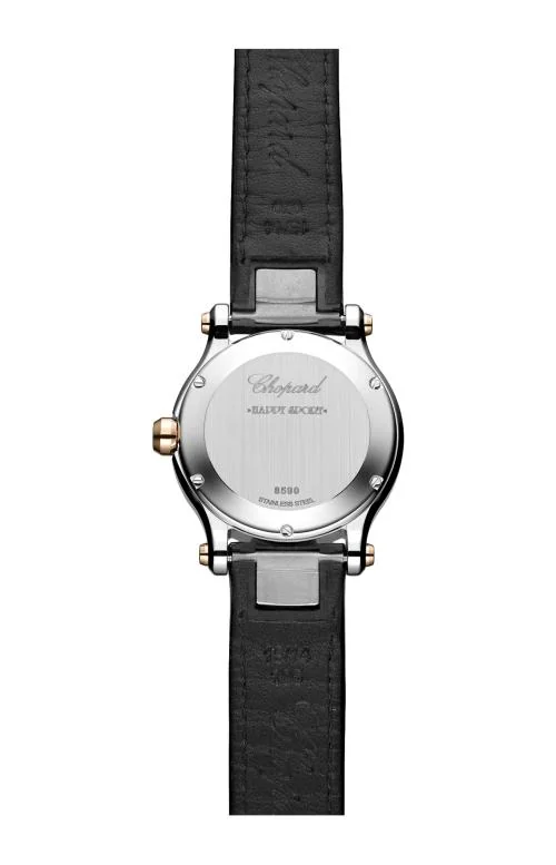 Happy Sport 30 Mm, Quarzo, Oro Rosa Etico, Lucent Steel™, Diamanti 2