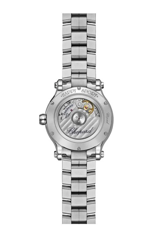 Happy Sport 33 Mm, Automatico, Lucent Steel™, Diamanti 3
