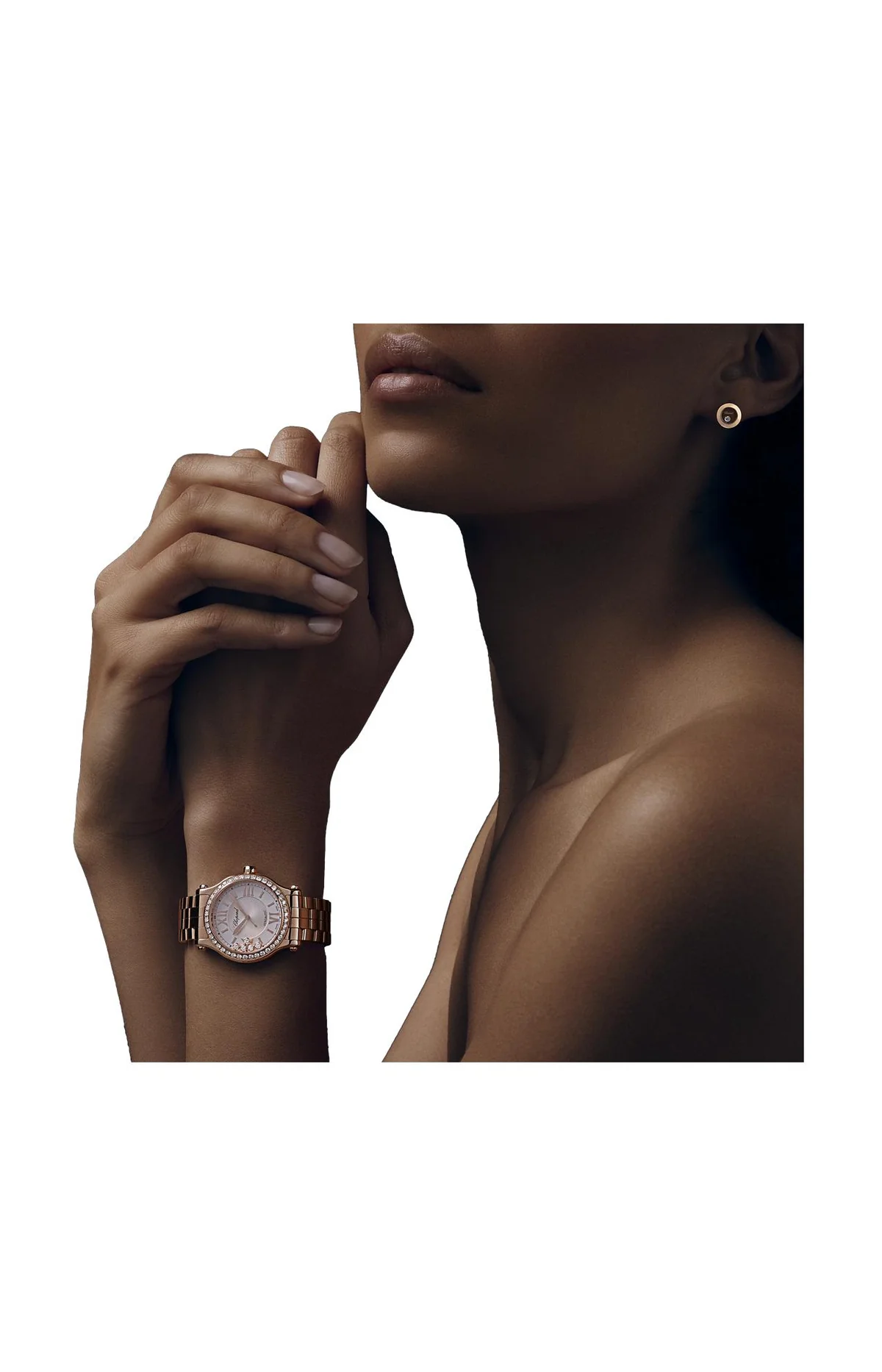 Happy Sport 33 Mm, Automatico, Oro Rosa Etico, Diamanti 5