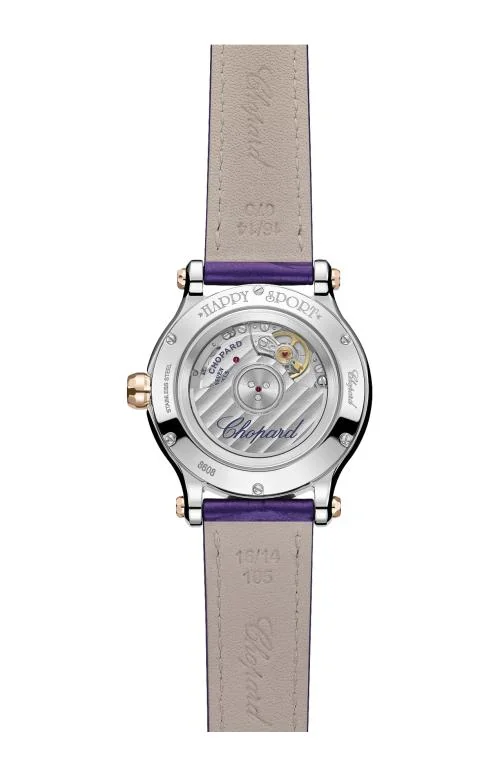 Happy Sport 33 Mm, Automatico, Oro Rosa Etico, Lucent Steel™ 2