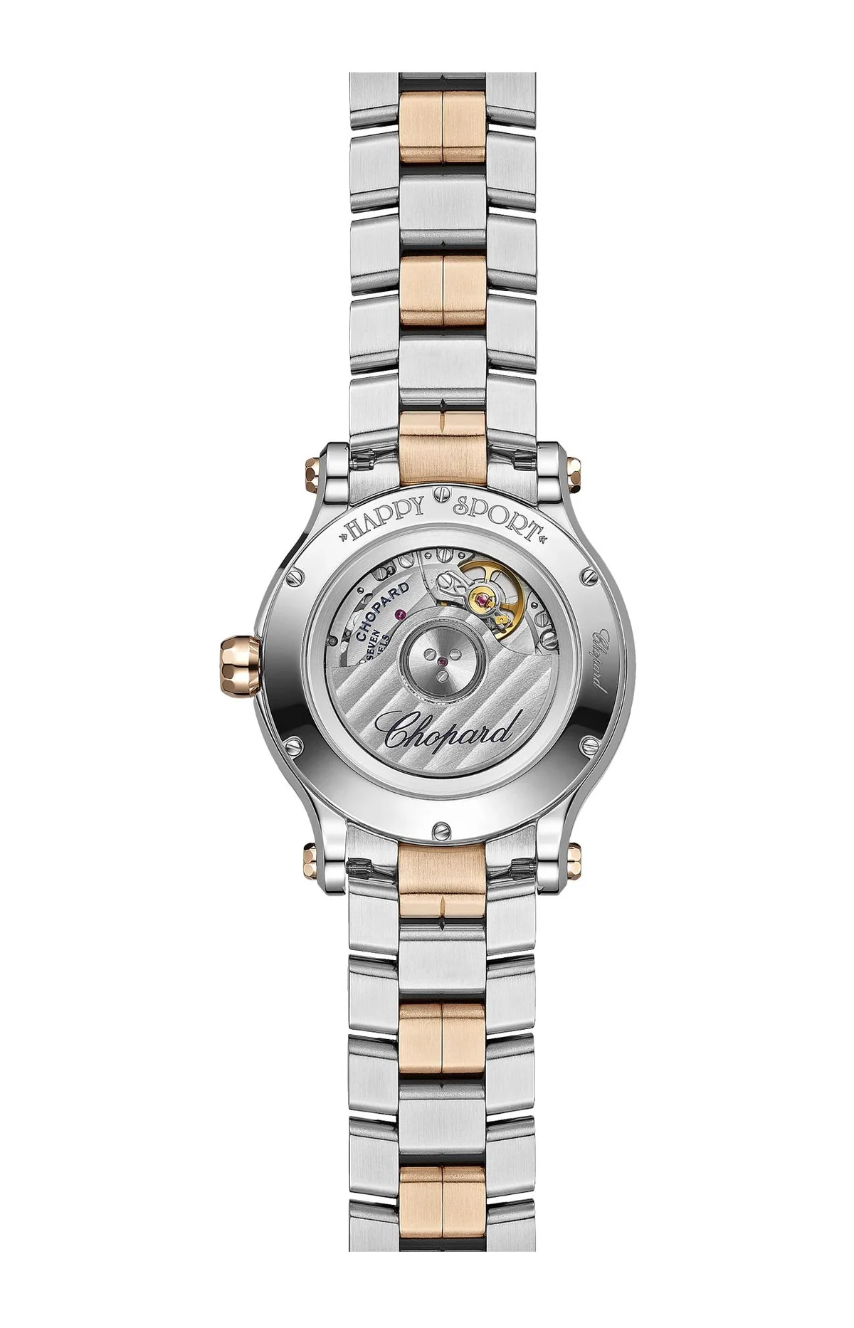 Happy Sport 33 Mm, Automatico, Oro Rosa Etico, Lucent Steel™, Diamanti 2