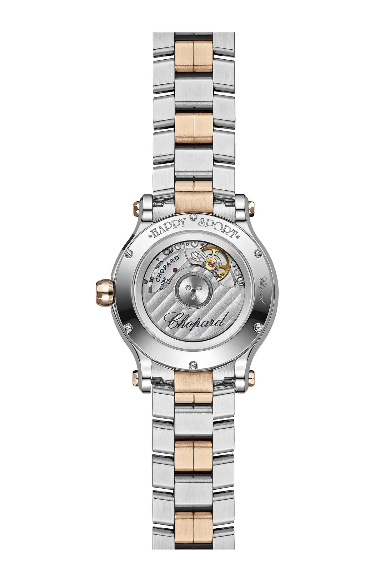 Happy Sport 33 Mm, Automatico, Oro Rosa Etico, Lucent Steel™, Diamanti 2