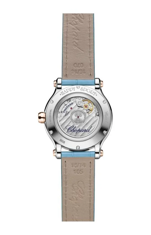 Happy Sport, 33 Mm Automatico, Oro Rosa Etico, Lucent Steel™, Diamanti 2