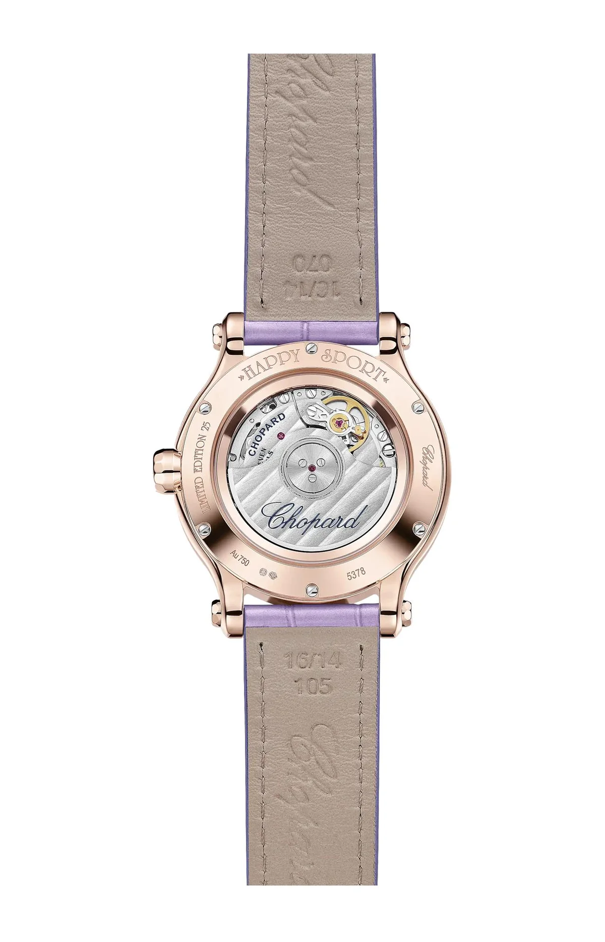 Happy Sport 33M, Automatico, Oro Rosa Etico, Diamanti 2