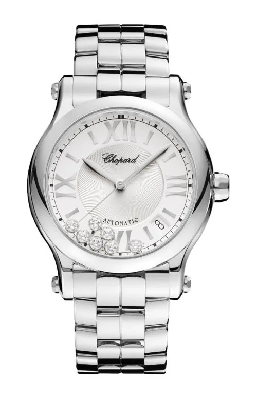 Happy Sport 36 Mm, Automatico, Acciaio Inox, Diamanti