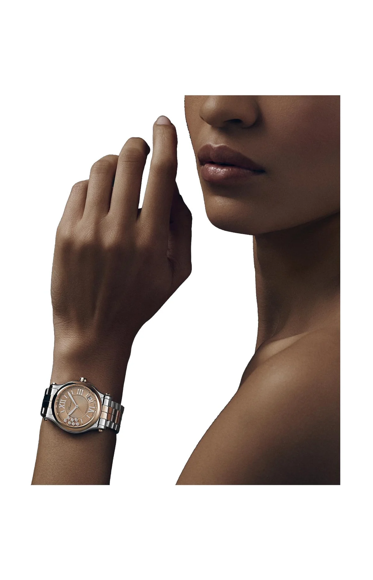 Happy Sport 36 Mm, Automatico, Oro Rosa Etico, Lucent Steel™, Diamanti 6
