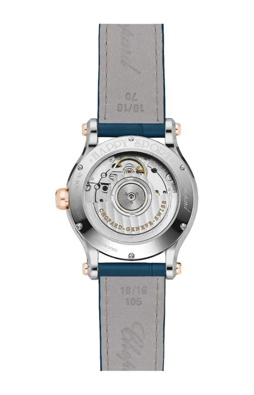 Happy Sport 36 Mm, Automatico, Oro Rosa Etico, Lucent Steel™, Diamanti 2