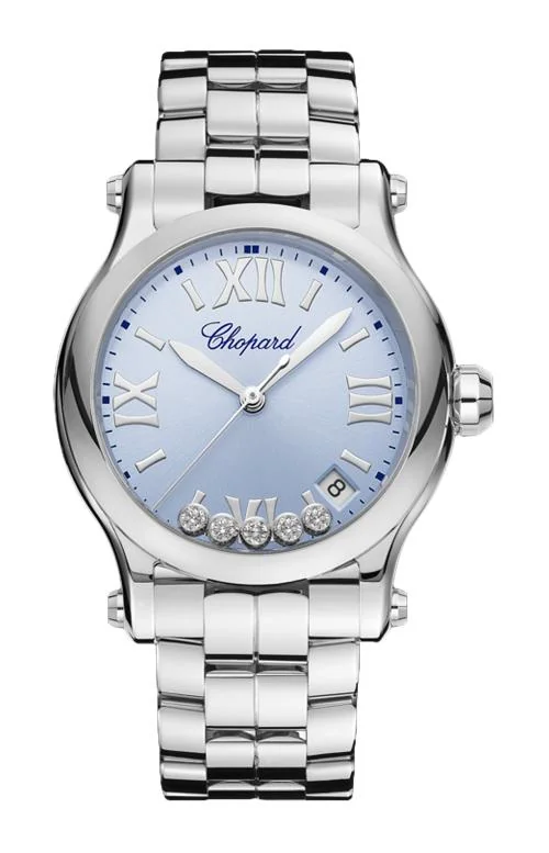 Happy Sport 36 Mm, Quarzo, Lucent Steel™, Diamanti
