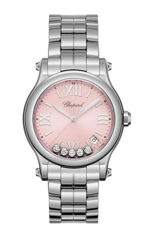 Happy Sport 36 Mm, Quarzo, Lucent Steel™, Diamanti