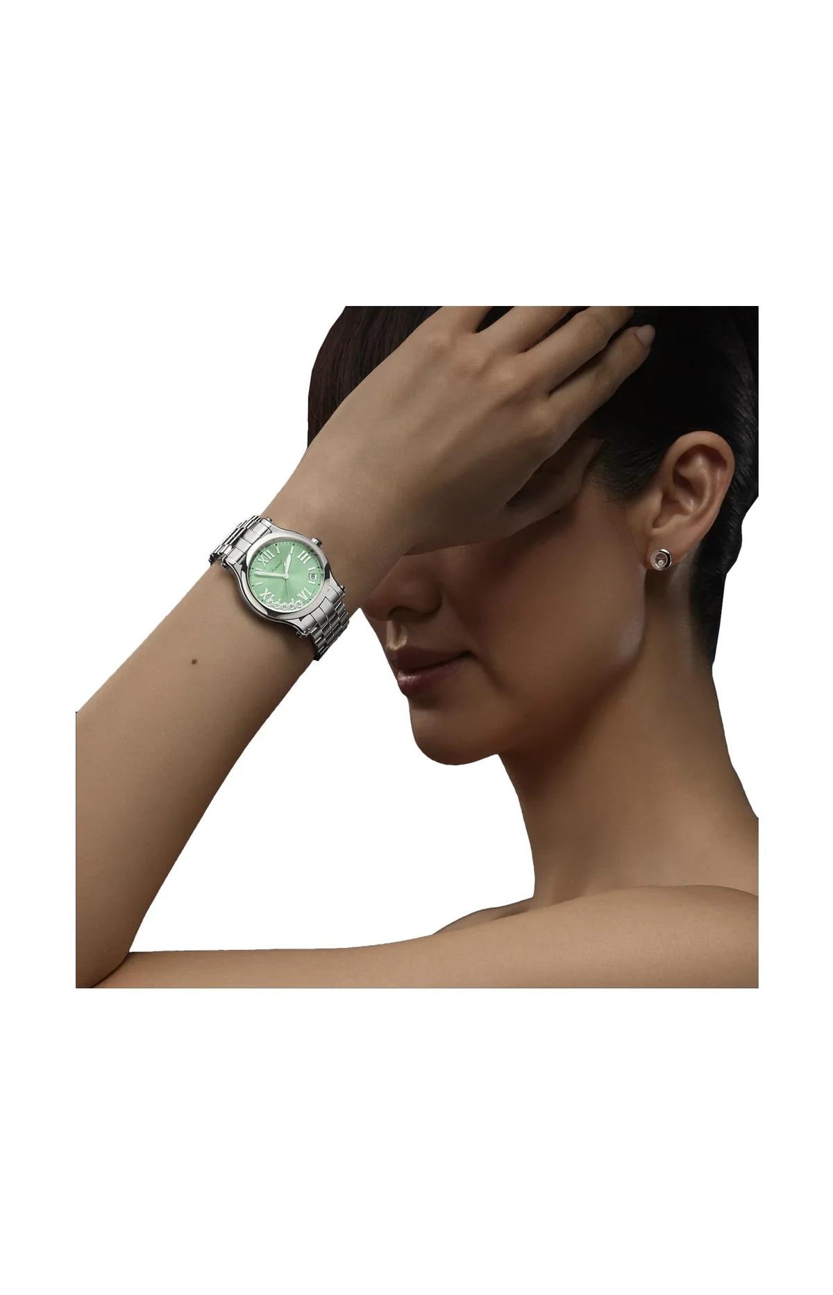 Happy Sport 36 Mm, Quarzo, Lucent Steel™, Diamanti 5