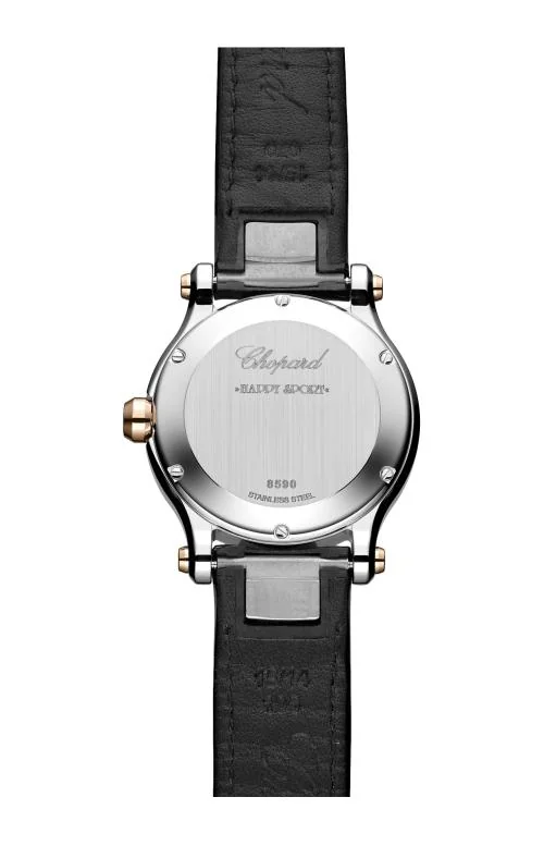Happy Sport 36 Mm, Quarzo, Oro Rosa Etico, Lucent Steel™, Diamanti 2