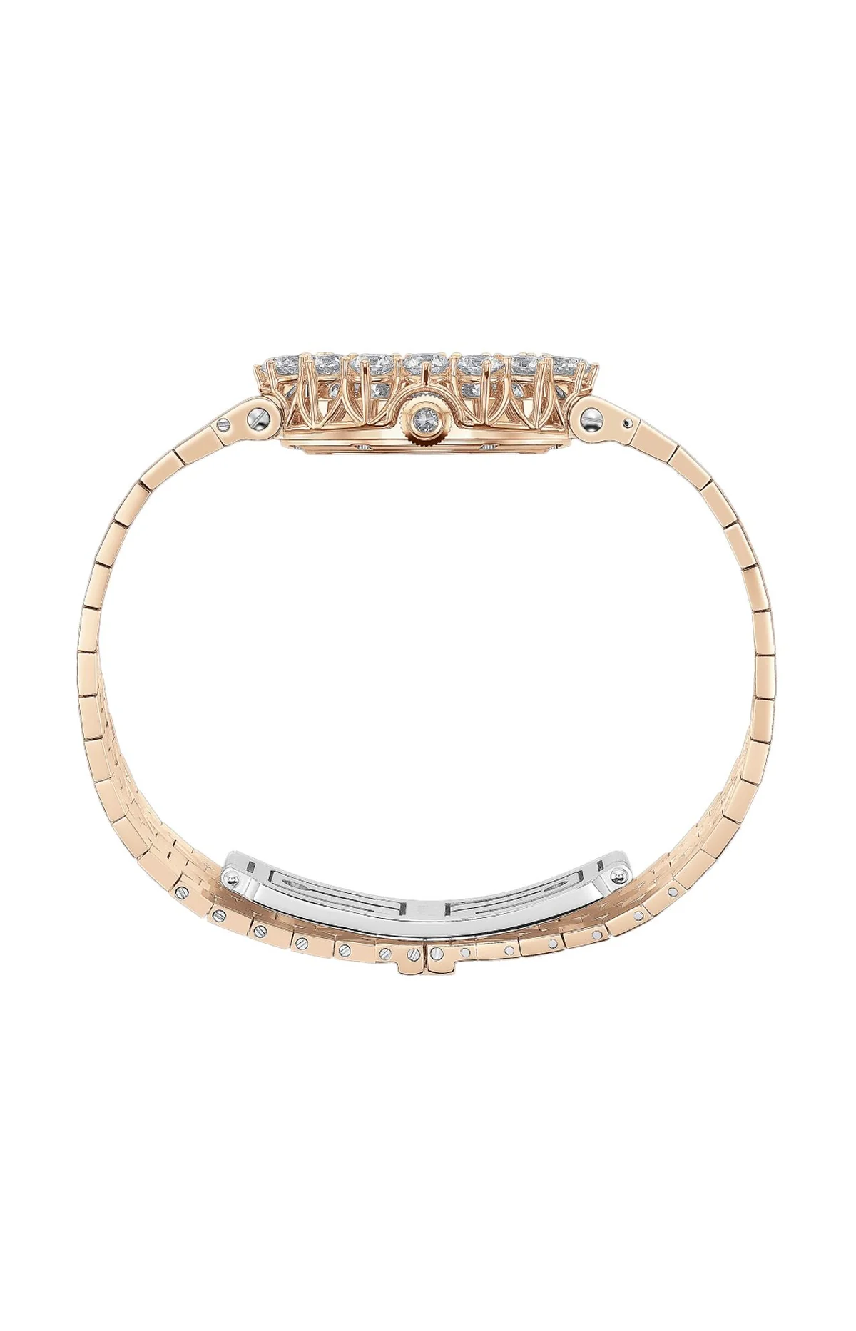 L'Heure Du Diamant 30 X 27 Mm, Manuale, Oro Etico Rosa, Diamanti 3