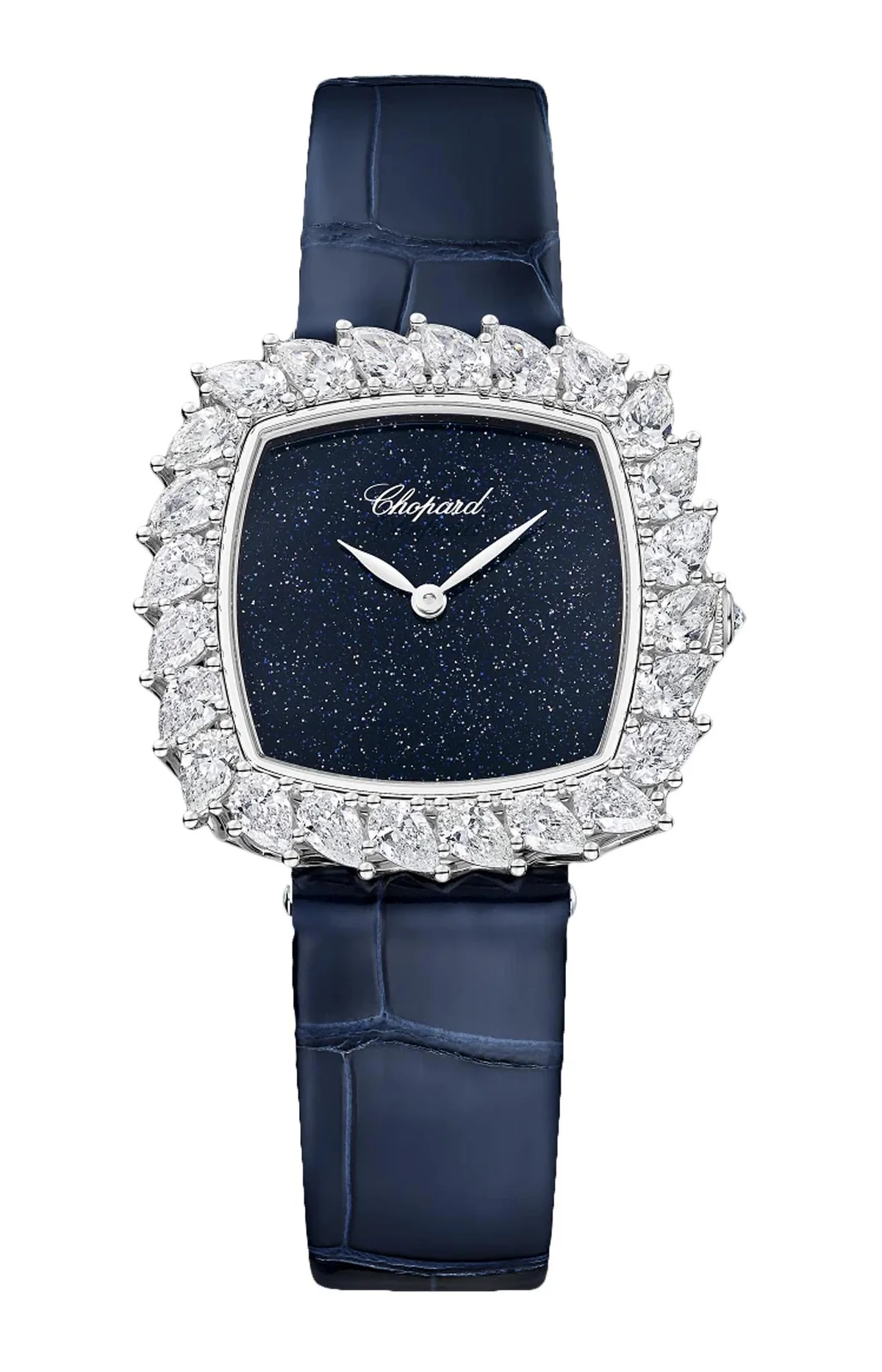 L'Heure Du Diamant 33 Mm, Automatico, Oro Bianco Etico, Diamanti