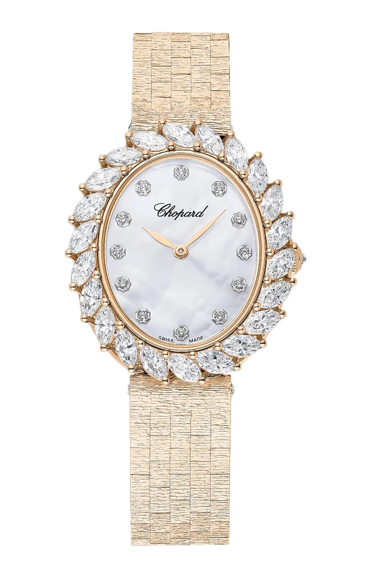 L'Heure Du Diamant 35 X 30 Mm, Automatico, Oro Rosa Etico, Diamanti