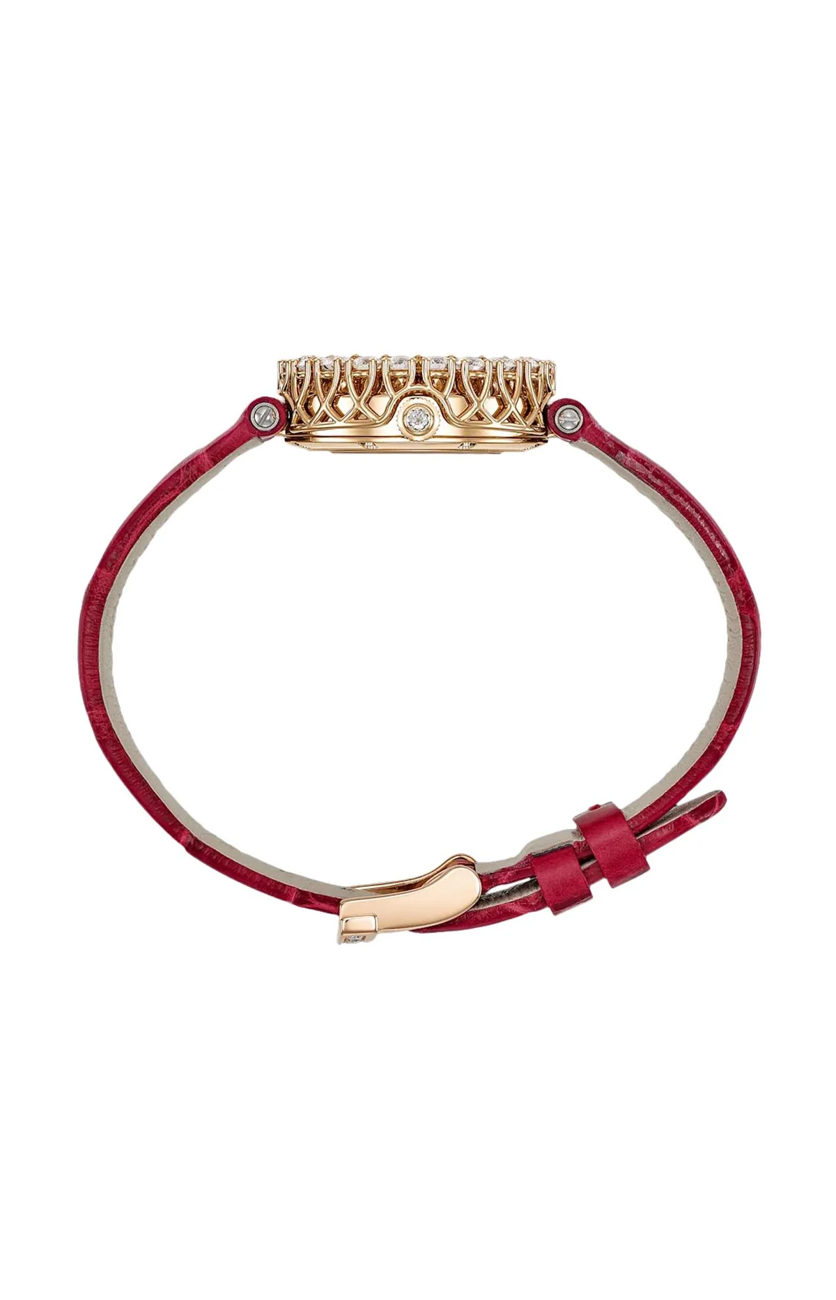 L'Heure Du Diamant Round 26 Mm, Manuale, Oro Etico Rosa, Diamanti 3