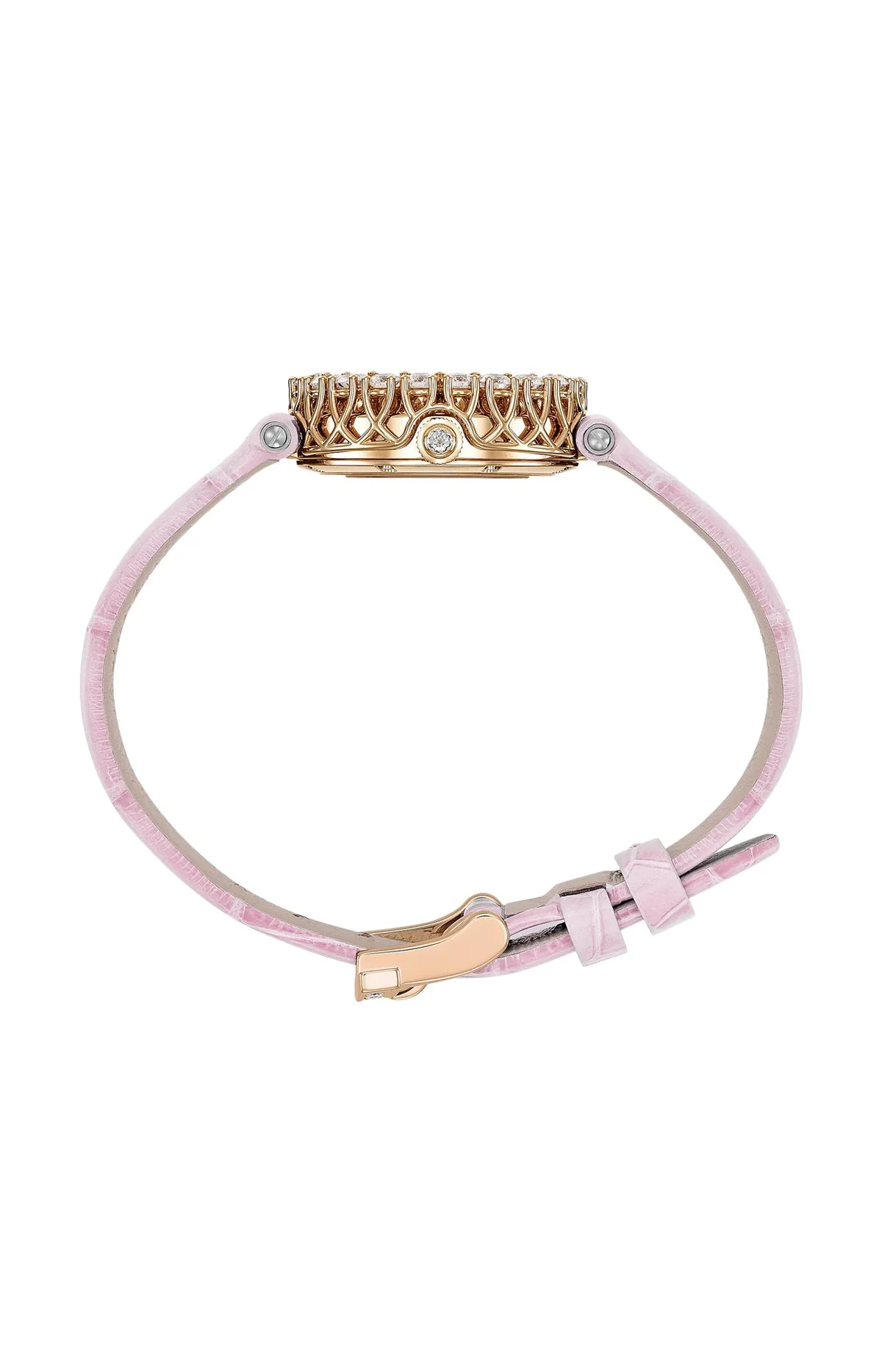 L'Heure Du Diamant Round 26 Mm, Manuale, Oro Etico Rosa, Diamanti 3