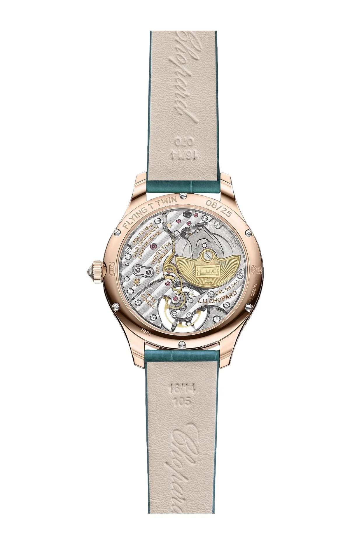 L.U.C Flying T Twin 35 Mm, Automatico, Oro Rosa Etico, Diamanti - Limited Edition 2
