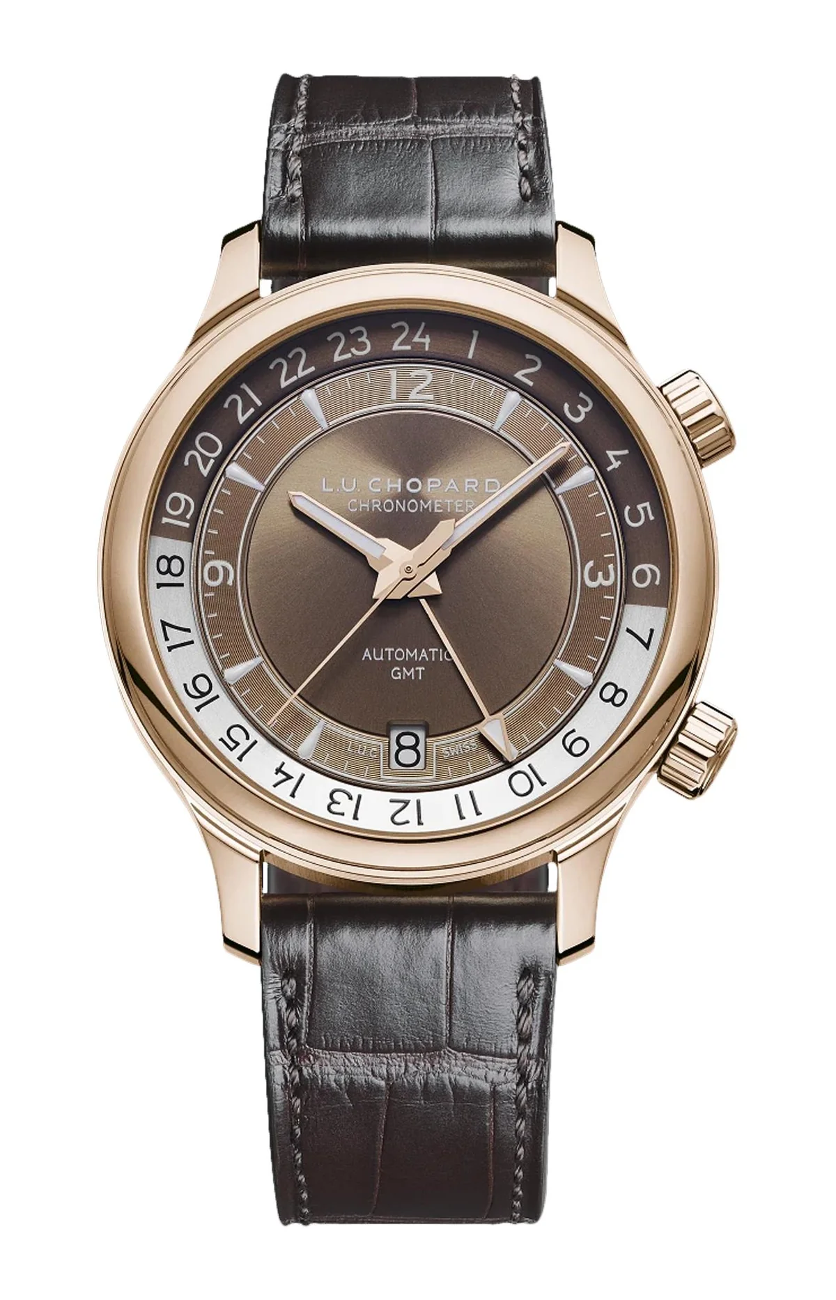 L.U.C GMT One 42 Mm, Automatico, Oro Rosa Etico