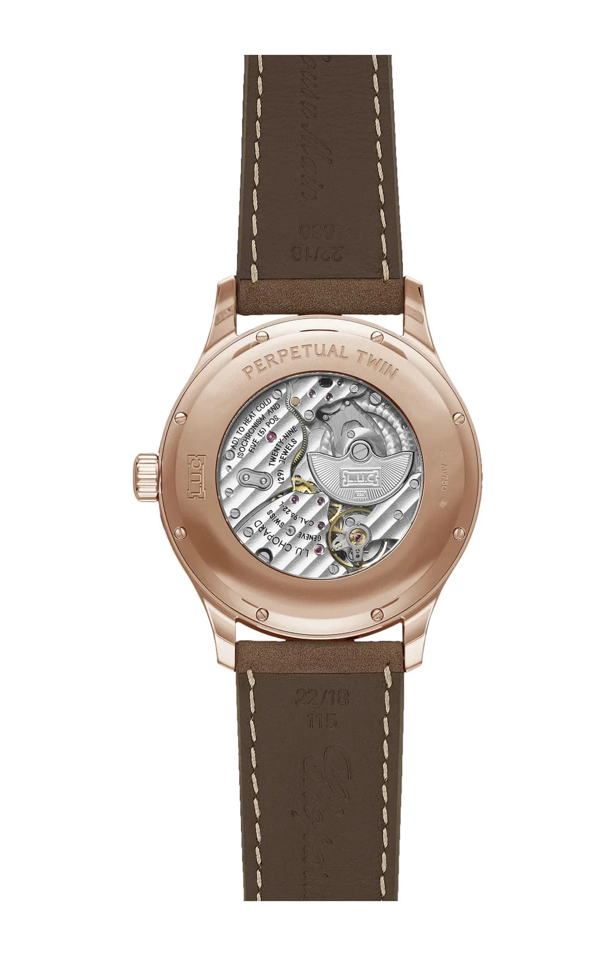 L.U.C Perpetual Twin 43 Mm, Automatico, Oro Rosa Etico 2