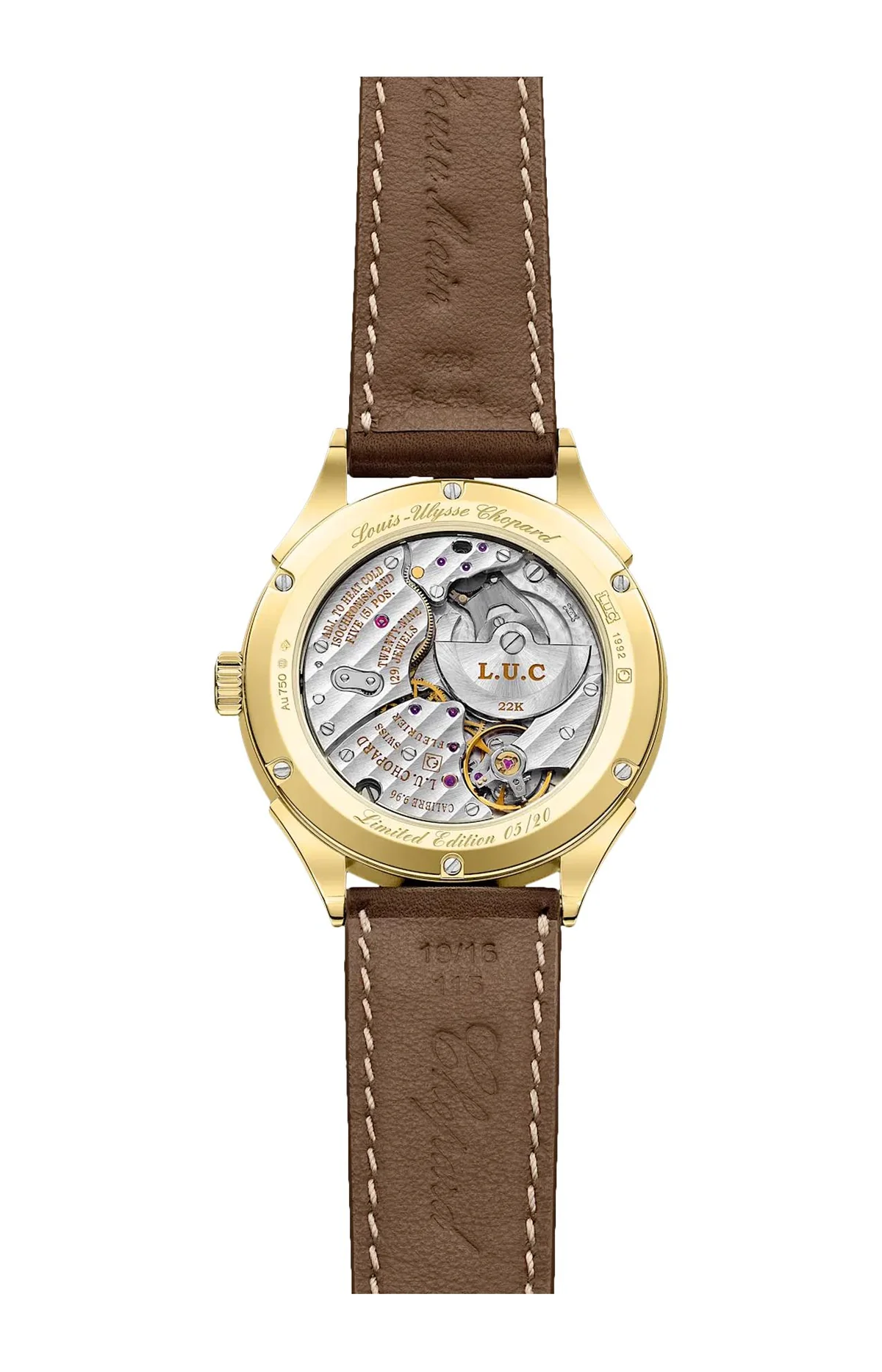 L.U.C Qualite Fleurier 20Th Anniversary Edition 39 Mm, Automatico, Oro Giallo Etico - Limited Edition 2
