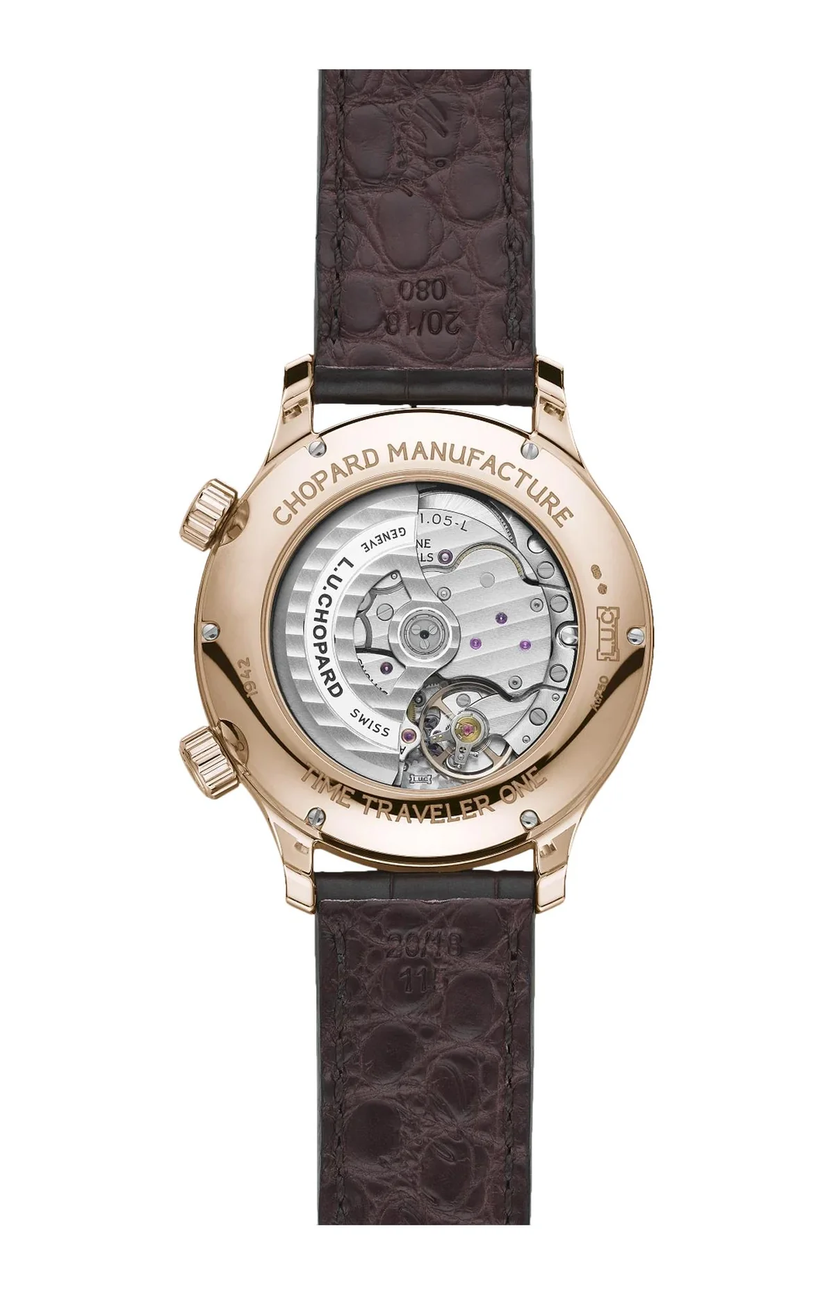L.U.C Time Traveller One 42 Mm, Automatico, Oro Rosa Etico 2