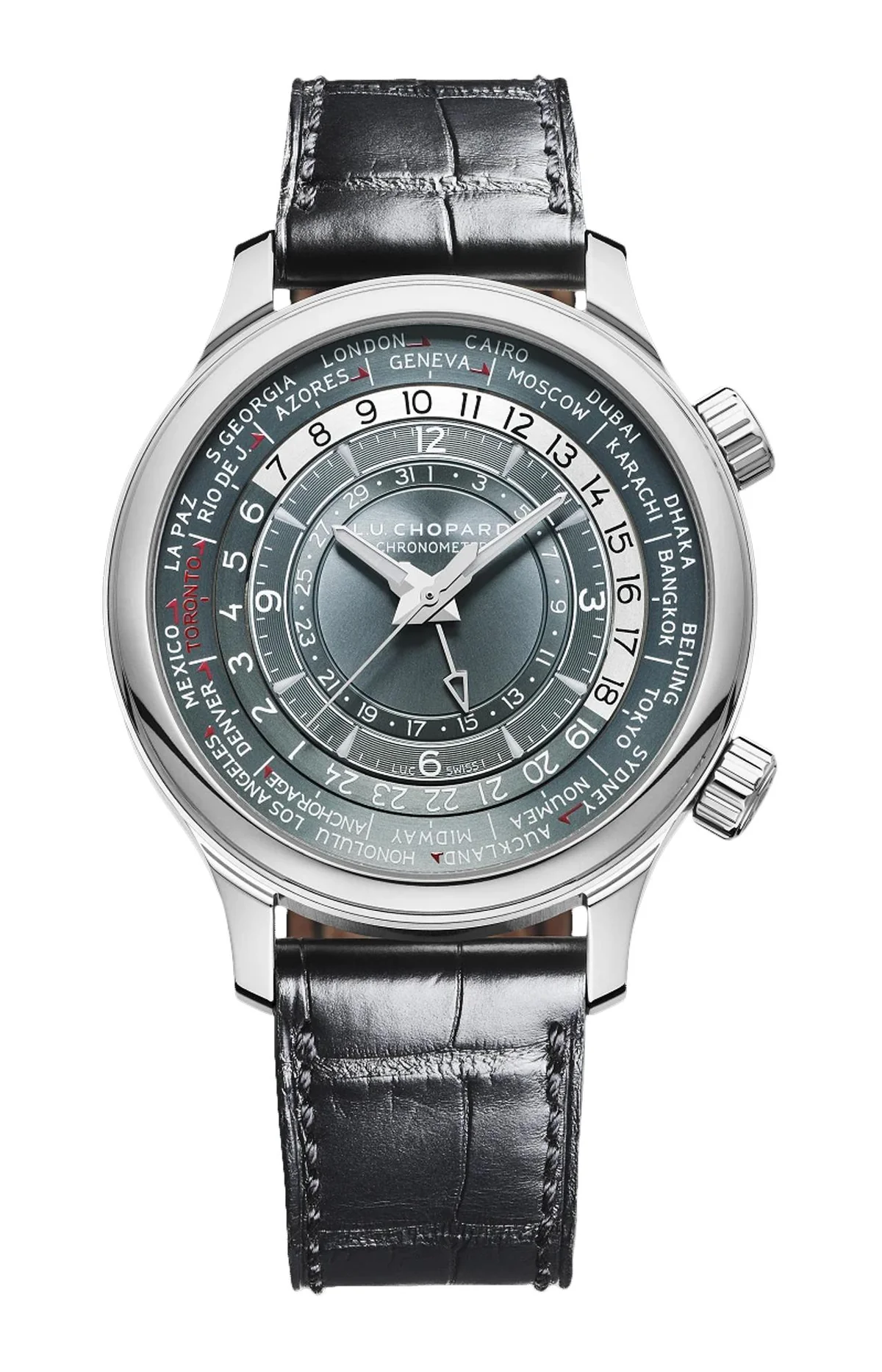 L.U.C Time Traveller One 42 Mm, Automatico, Platino