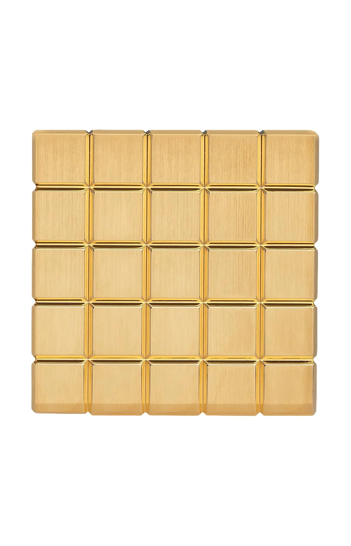 Pendoletta Ice Cube, Metallo Spazzolato Dorato Giallo 2