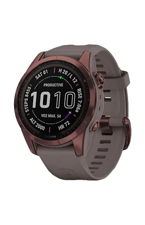 Fēnix® 7S – Sapphire Solar Edition Titanium Dark Bronze Con Cinturino Shale