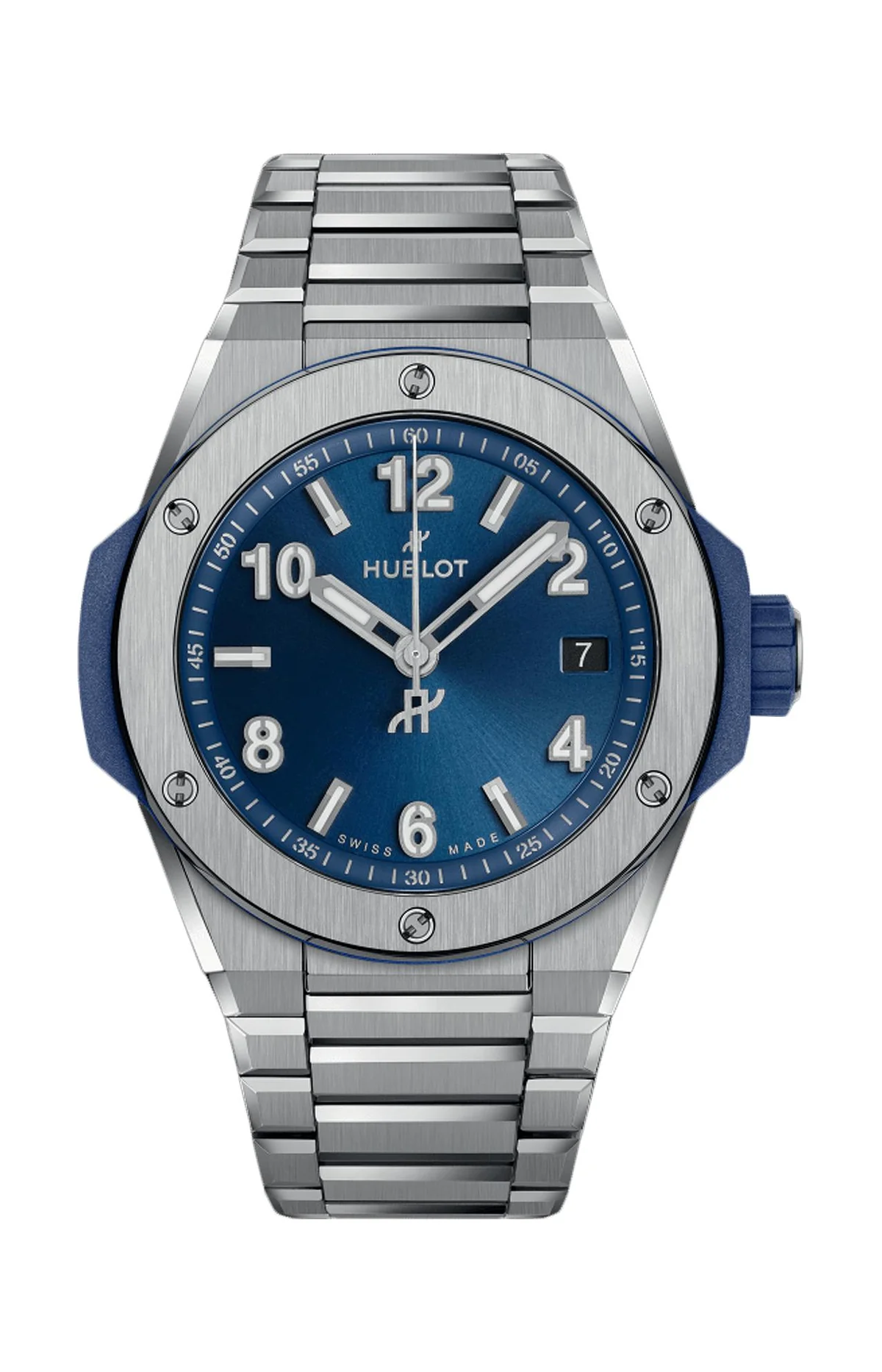 Big Bang Integrated Time Only Titanium Blue 38 Mm