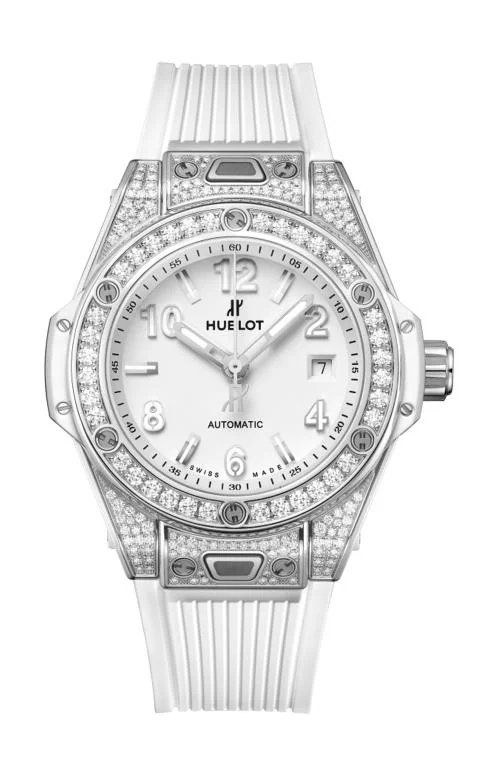 Big Bang One Click Steel White Pavé
